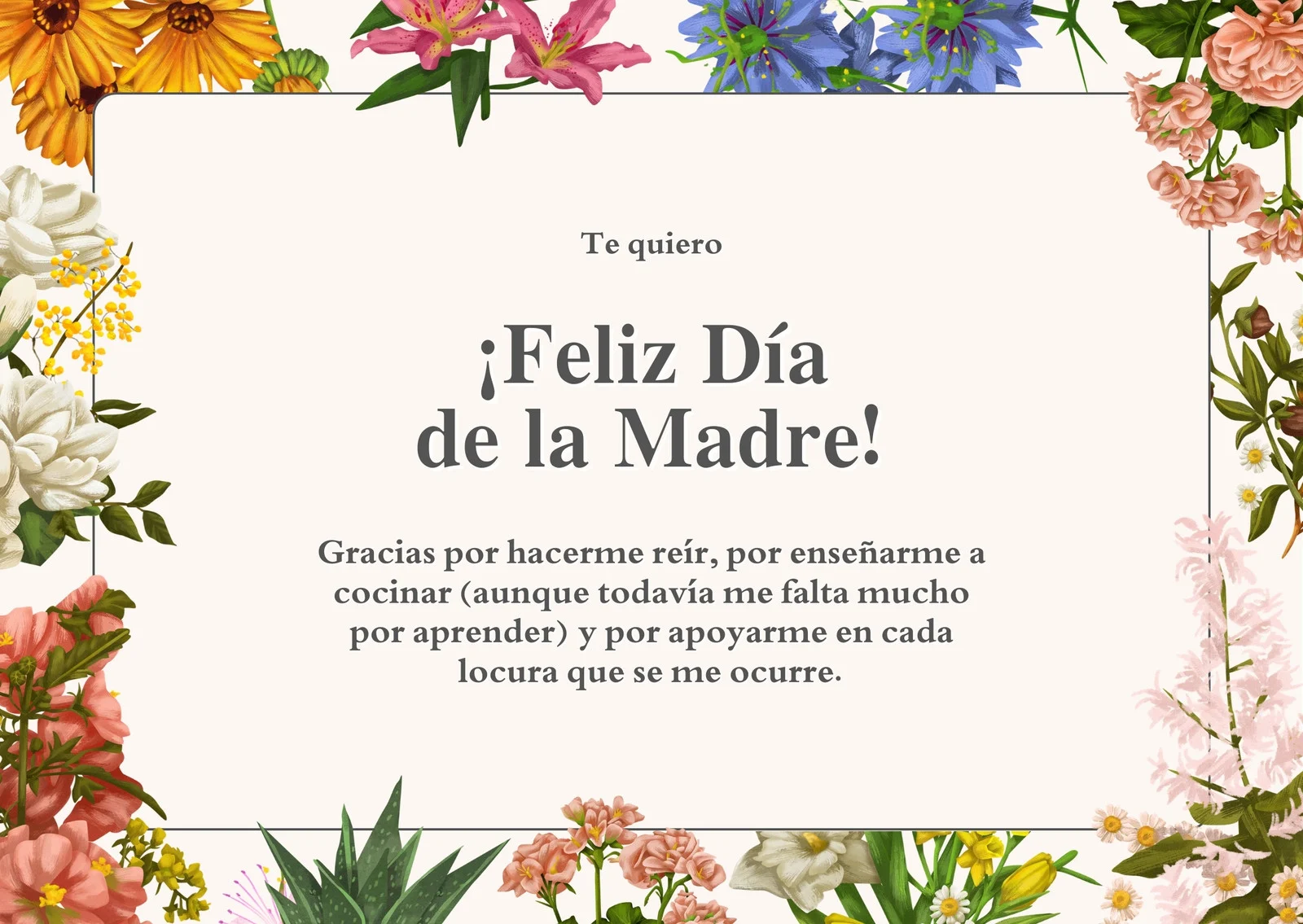 tarjetas feliz dia de la madre